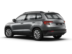 Grauer Skoda Karoq Allrad Automatik